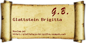 Glattstein Brigitta névjegykártya